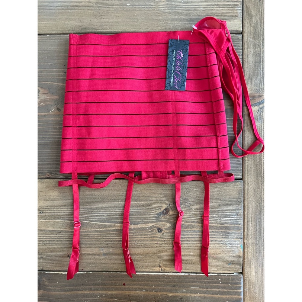 Bandage Garter Skirt and G-String Panty